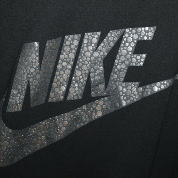 ✨BOGO Nike Crew Sweatshirt Black Metallic HW8673 - Picture 4 of 8